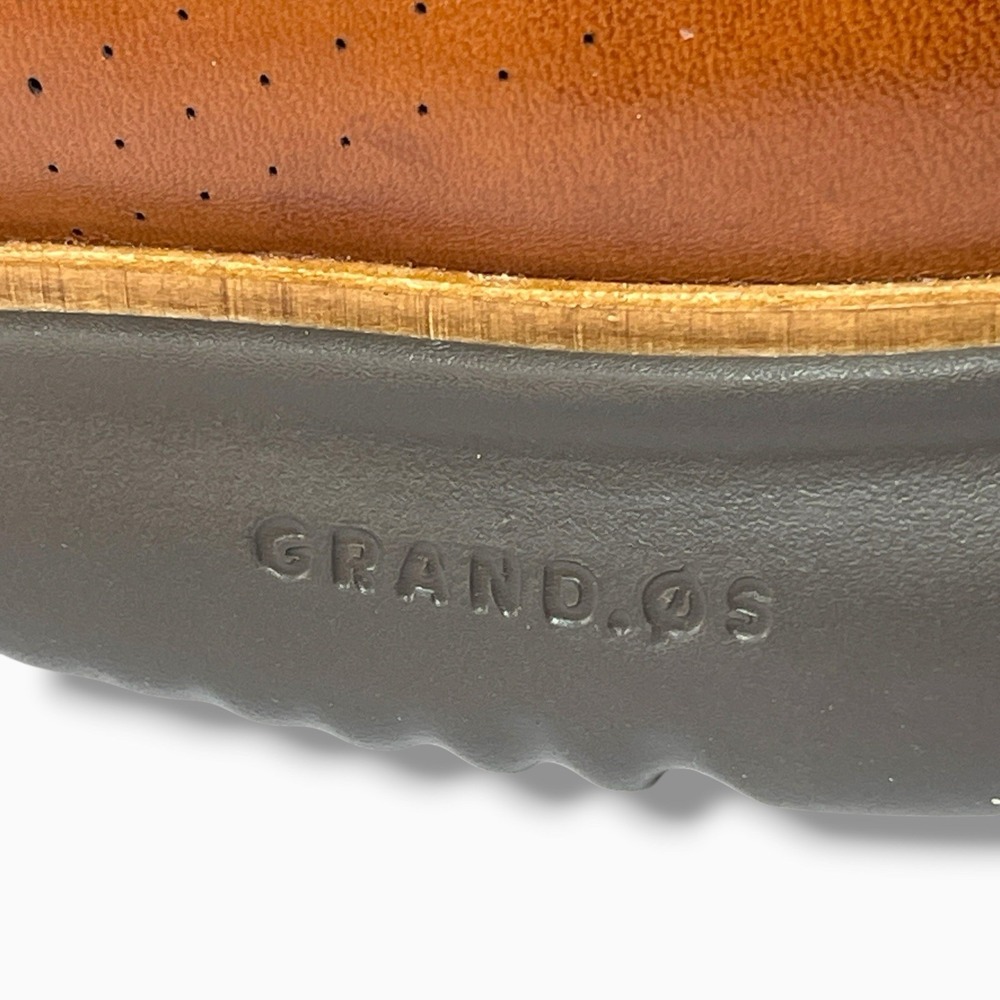 Cole Haan Men 2.ZeroGrand Laser Wingtip Oxford British Tan Java C25351 Size 10.5 - Picture 9 of 12